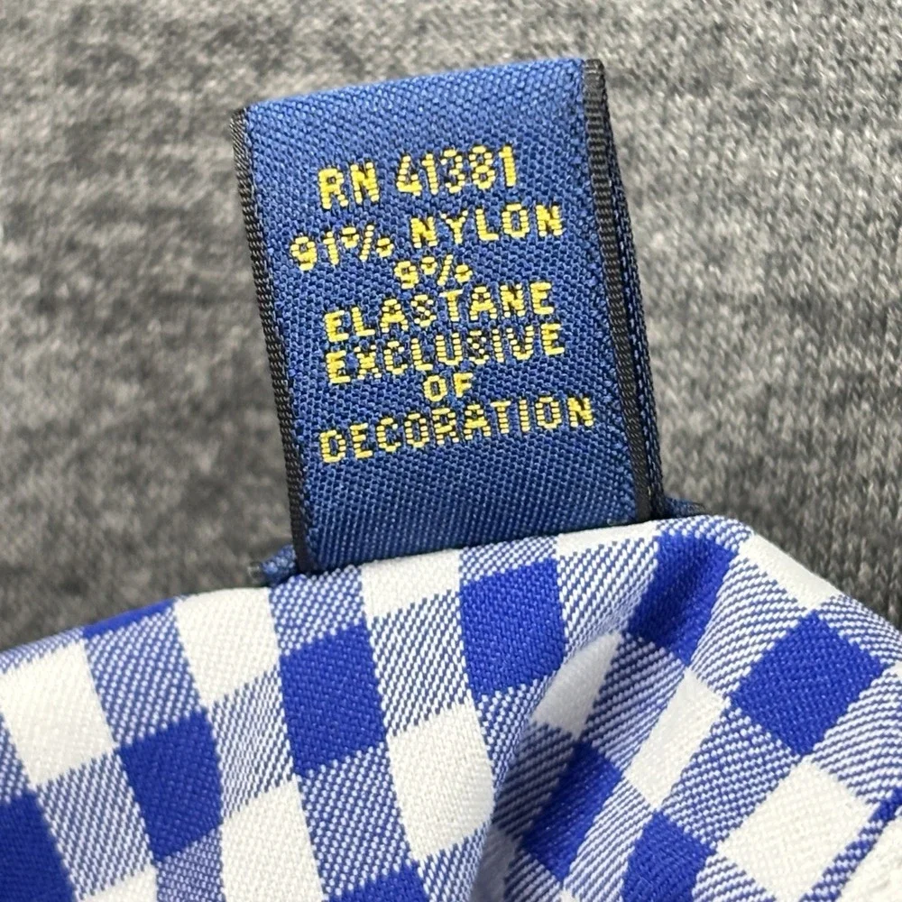 Polo Ralph Lauren Performance Shirt Mens 2XL Blue White Gingham Check Modern